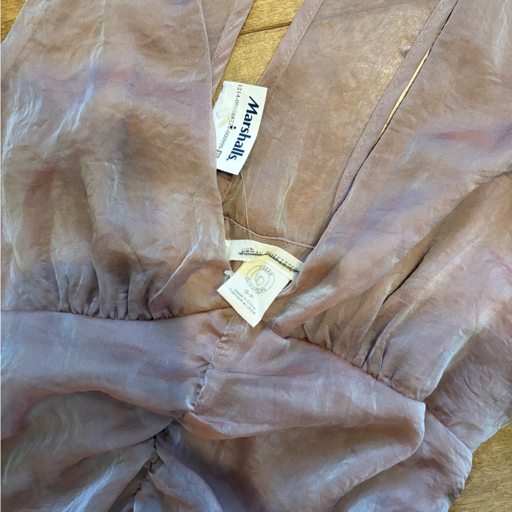 Mauve Ruched Dress - Picture 3 of 4